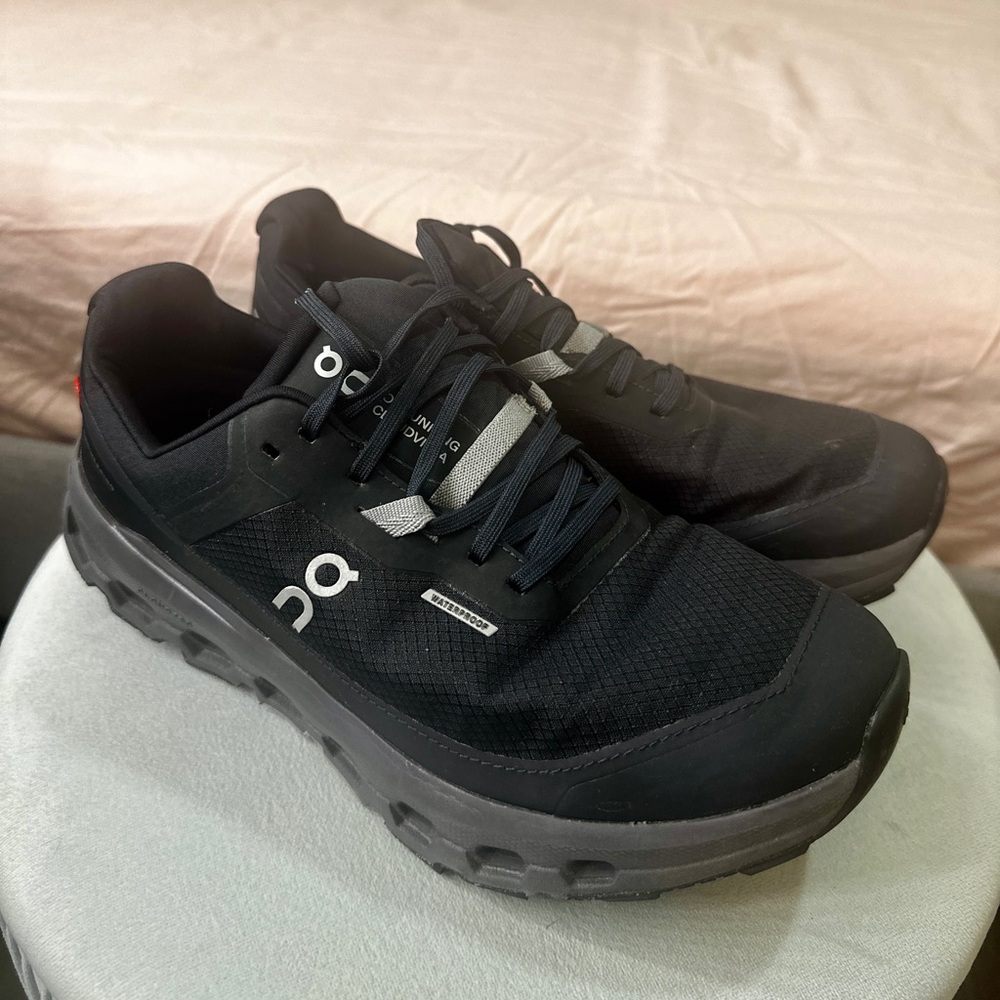 On Running Cloud Women’s Running Shoes Size 7.5 - Black with Gray Accents